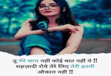 600+ Best attitude shayari in Hindi | अत्तितुदे शायरी इन हिंदी | Attitude friend shayari