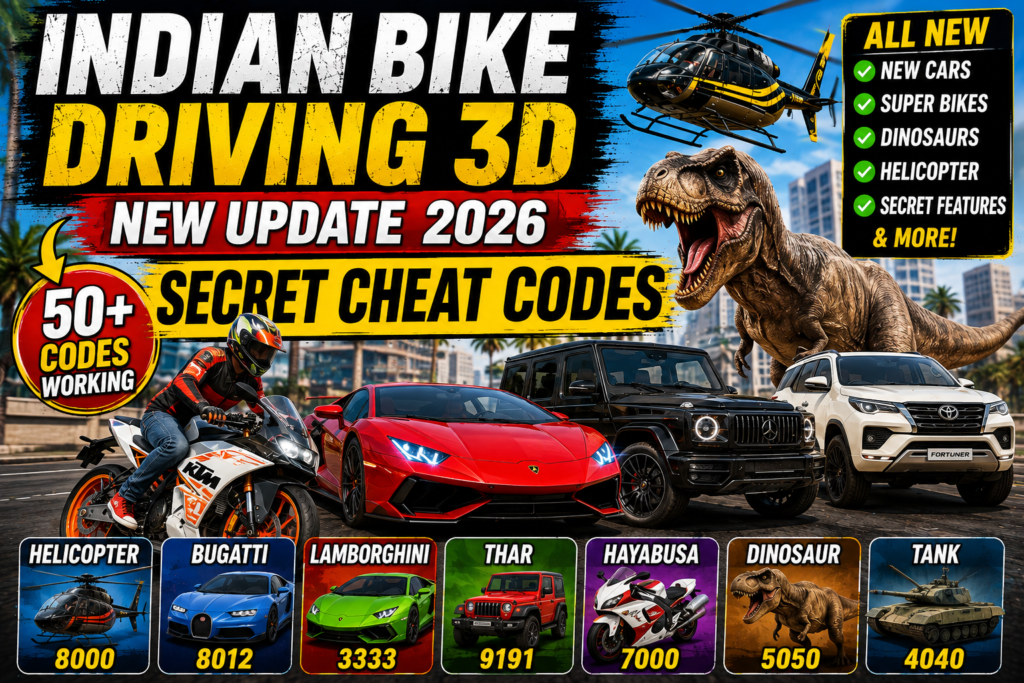 Indian Bike Driving 3D New Update 2026